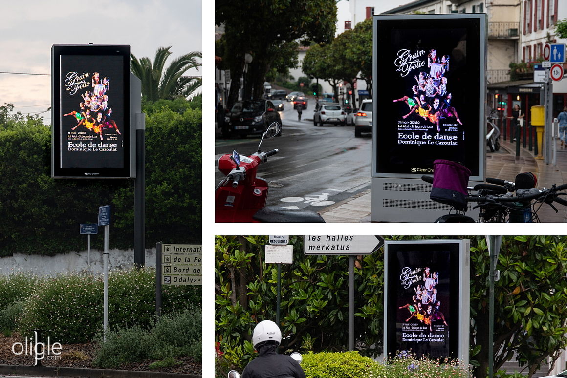 AFFICHE<br />Gala Grain de Folie<br />Ecole D. Le Cazoulat