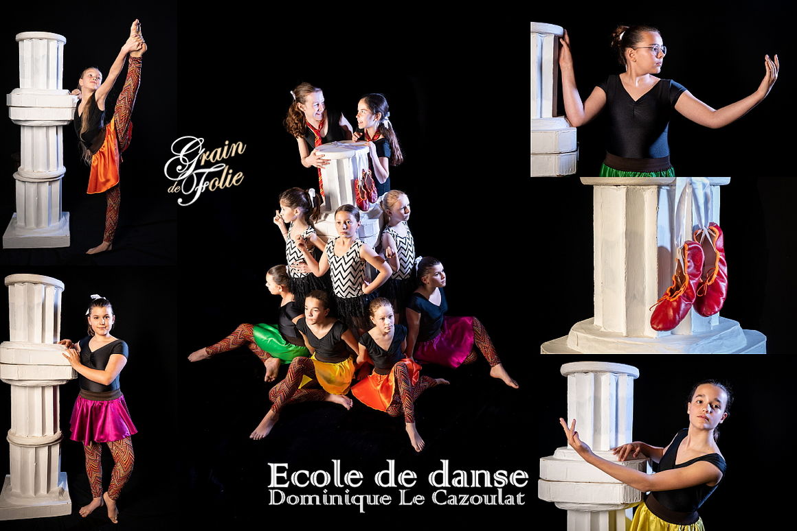 AFFICHE<br />Gala Grain de Folie<br />Ecole Dominique Le Cazoulat