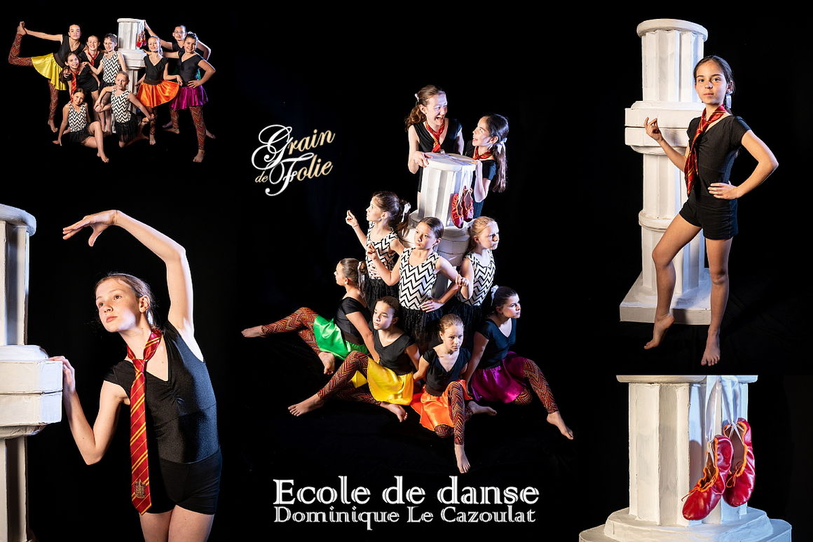 AFFICHE<br />Gala Grain de Folie<br />Ecole Dominique Le Cazoulat