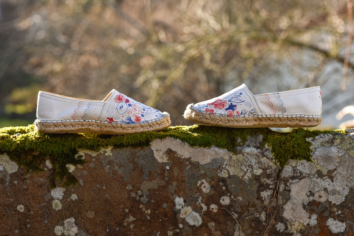 Création textile<br />Espadrilles<br />par LUMA