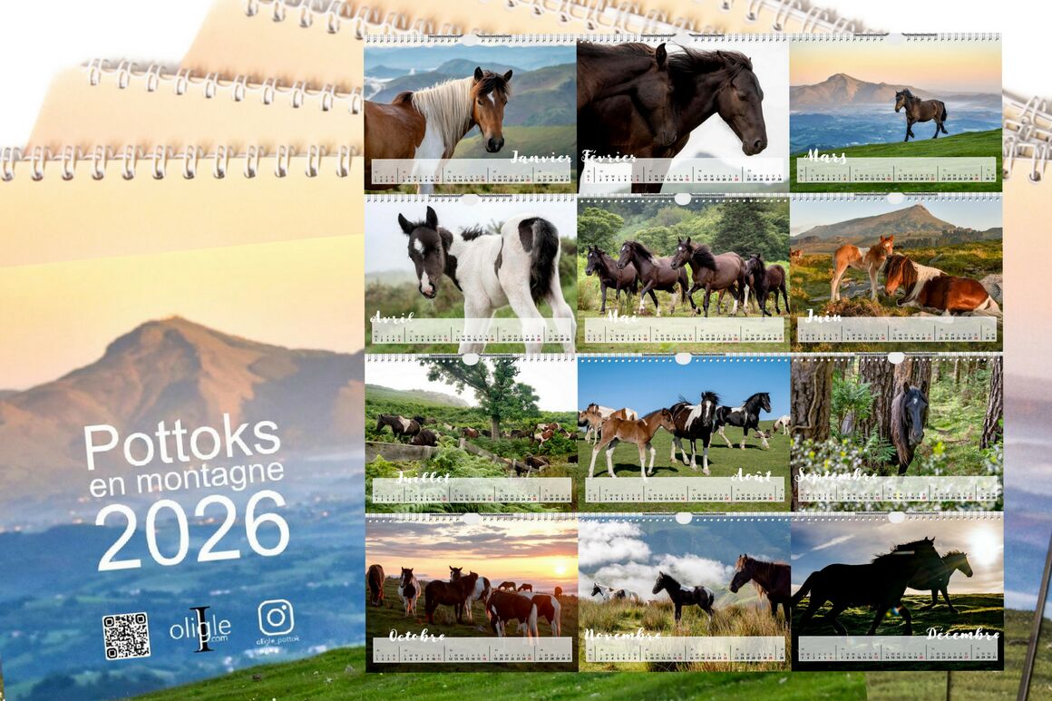 Calendrier 2026<br />POTTOKS en montagne