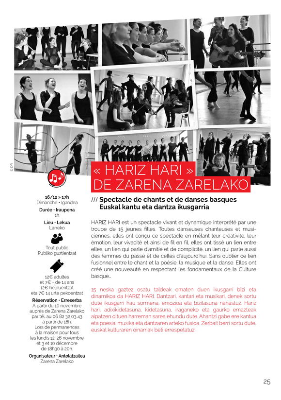 Répétitions Hariz Hari<br />ZARENA ZARELAKO
